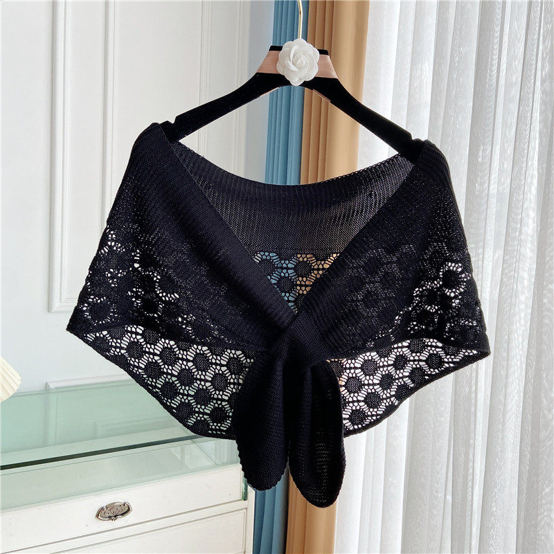 空调房披肩夏季 鱼尾纹小披肩旗袍外搭夏季配裙子薄款护颈椎空调房