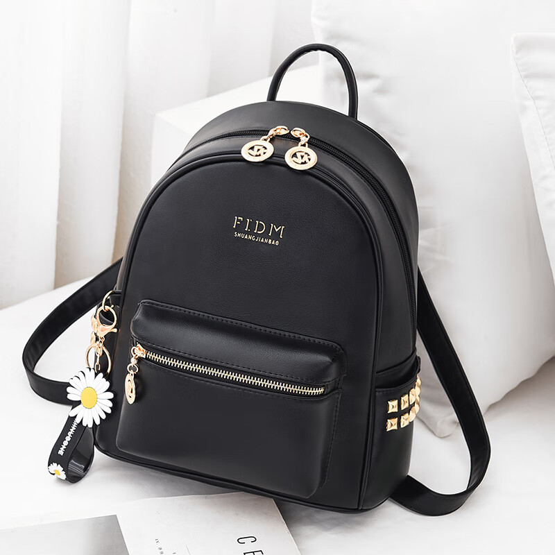 暖寻感双肩包女新款秋冬通勤时尚潮旅游简约女士背包轻便小包 小号