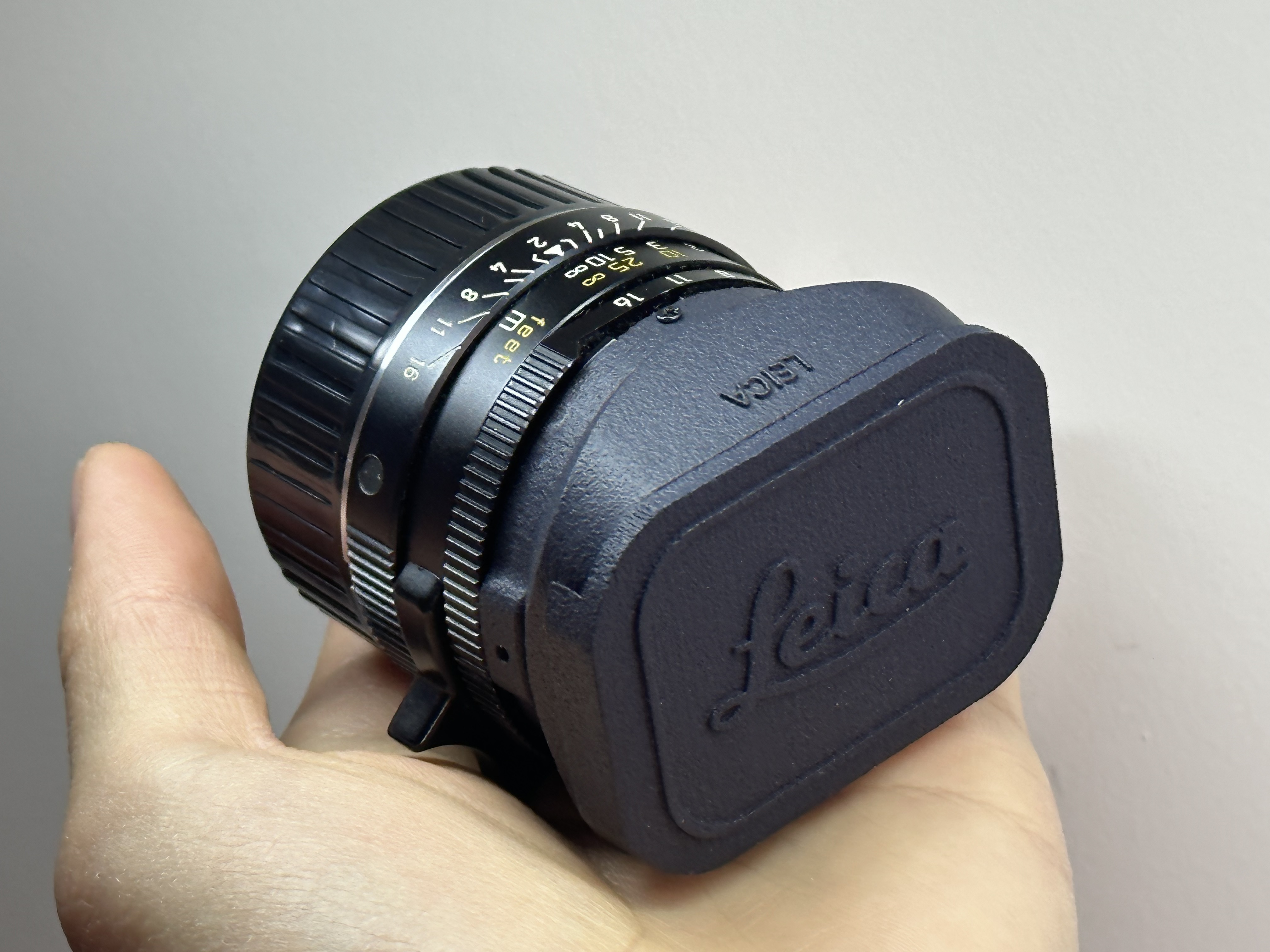 埠帝适用徕卡e39遮光罩 八枚玉七枚玉六枚玉可用Summicron 50可用 塑料版本带盖子
