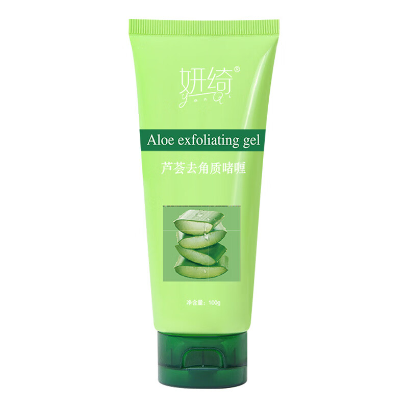 妍绮【好物优选】芦荟去角质啫喱滋润保湿精华面霜女面膜晒后 妍绮芦荟去角质啫喱