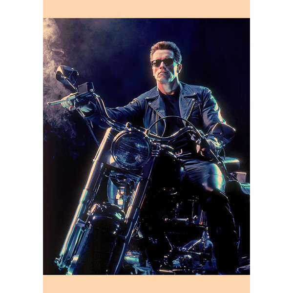 阿诺施瓦辛格 终结者 经典明星科幻电影海报 复古牛皮纸装饰画芯 1