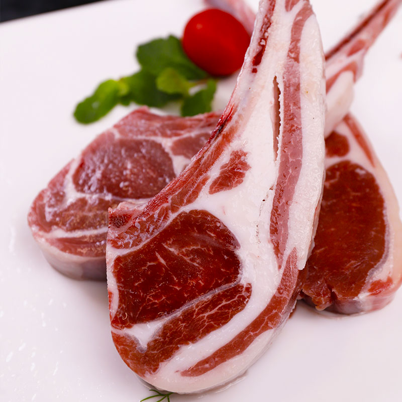 井掌柜【jd物流】 内蒙羊排12肋羊肉1000g 羔羊法式内蒙羊排西餐食材