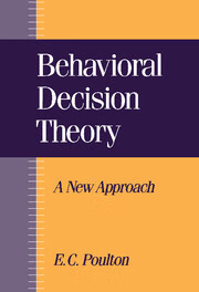 预订 Behavioral Decision Theory