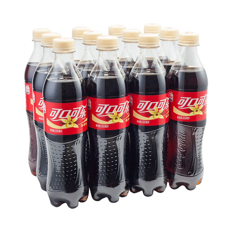 coca-cola 汽水 碳酸饮料 整箱装 可口可乐公司出品 香草味500*12瓶