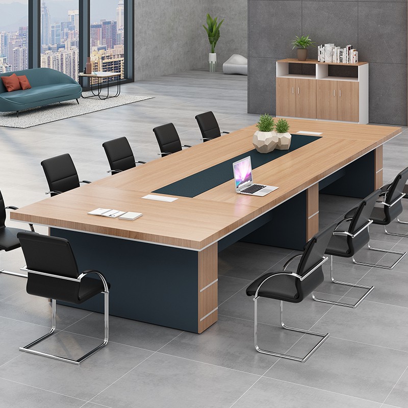 奈高办公家具板式会议桌职员洽谈桌培训桌办公桌长条桌6米