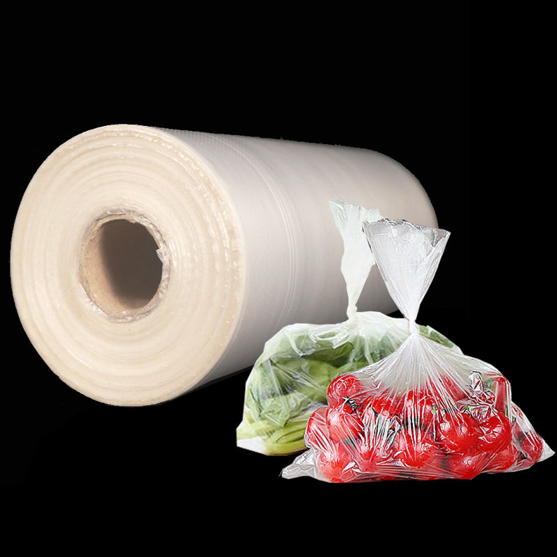 家用加厚食品保鲜袋pe食品级超市专用撕拉大中小号连卷袋 薄款中号25*35(只有40只袋子) 1卷