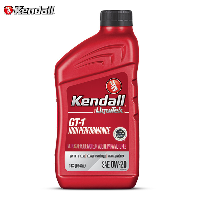 康度（Kendall）美国原装进口 钛流体加强版 高性能 合成机油 HP 0W-20 API SP级 946ML 汽车用品