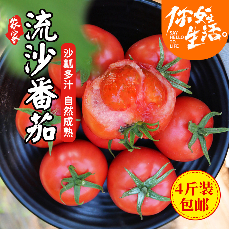 西红柿 密农人家密云新鲜沙瓤西红柿 自然成熟流沙番茄2kg 北京蔬菜