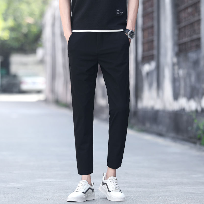 适合矮小个子男生的裤子短腿9分夏季新款潮男装时尚9九分裤韩版修身