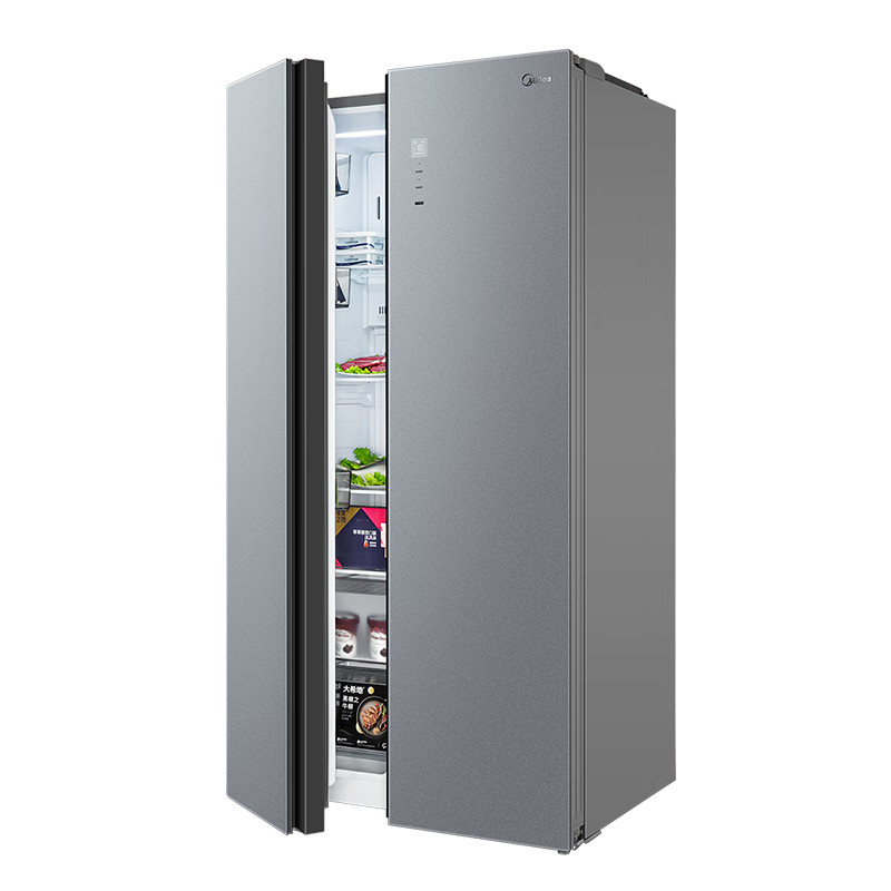 美的(midea)美家系列553升对开门冰箱双门大容量一级能效节能净味电