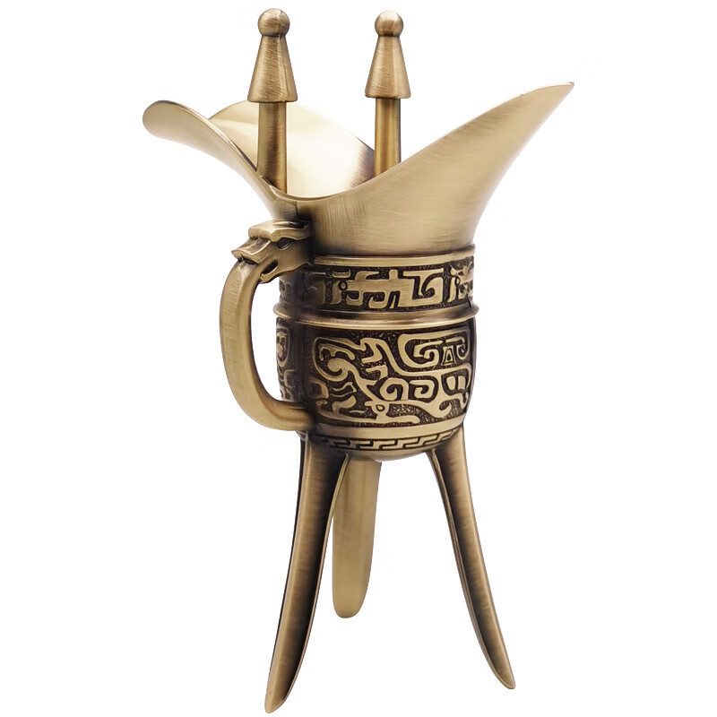 0费纳斯(feinasi)仿古代玻璃爵杯白酒杯帝王杯三足杯中式一口杯家用