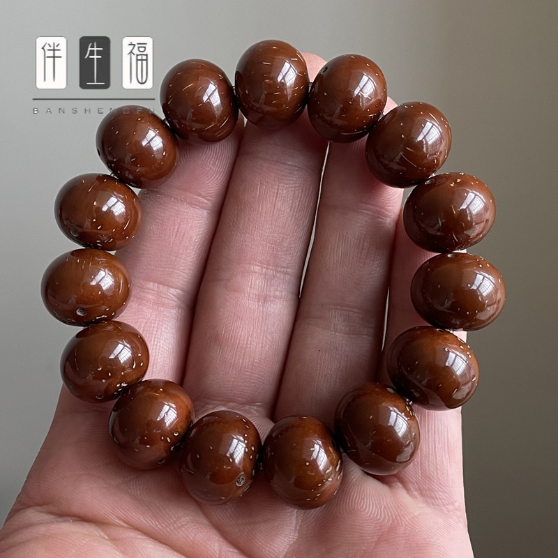 伴生福 紫金鼠光珠手串鼠雕刻算盘珠 手串  头货伴生福 雕刻算盘 头货