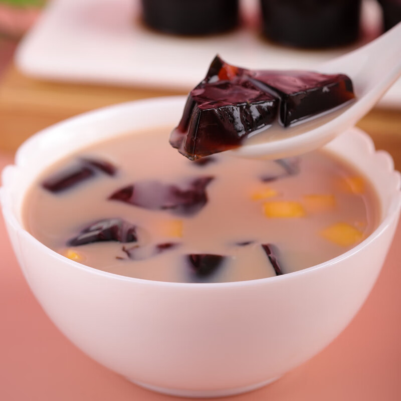 xiaojie)烧仙草粉烧仙草冻奶茶甜品店原料配料布丁仙草粉500g 烧仙草