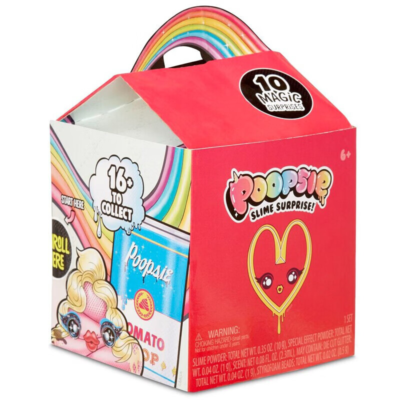 盲集nanana彩虹独角兽盲盒手办桌面摆件玩具摆件生日礼物 红色麦当劳