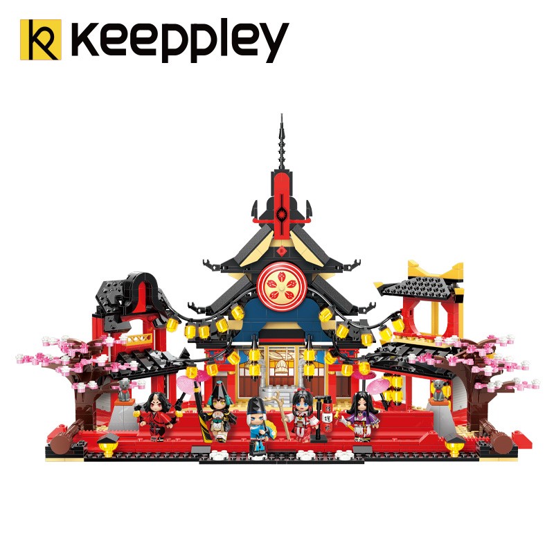 keeppley阴阳师官方联名 积木玩具 建筑模型 积木拼装小颗粒 盲盒手办周边 百鬼夜行K201124