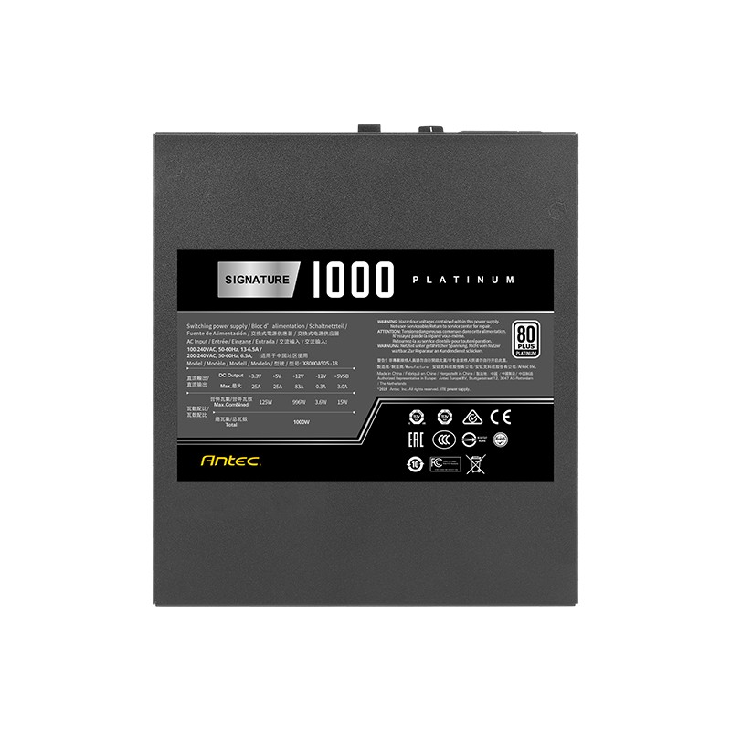 Antec SG1000W电源3800x+RX580，650够用么？