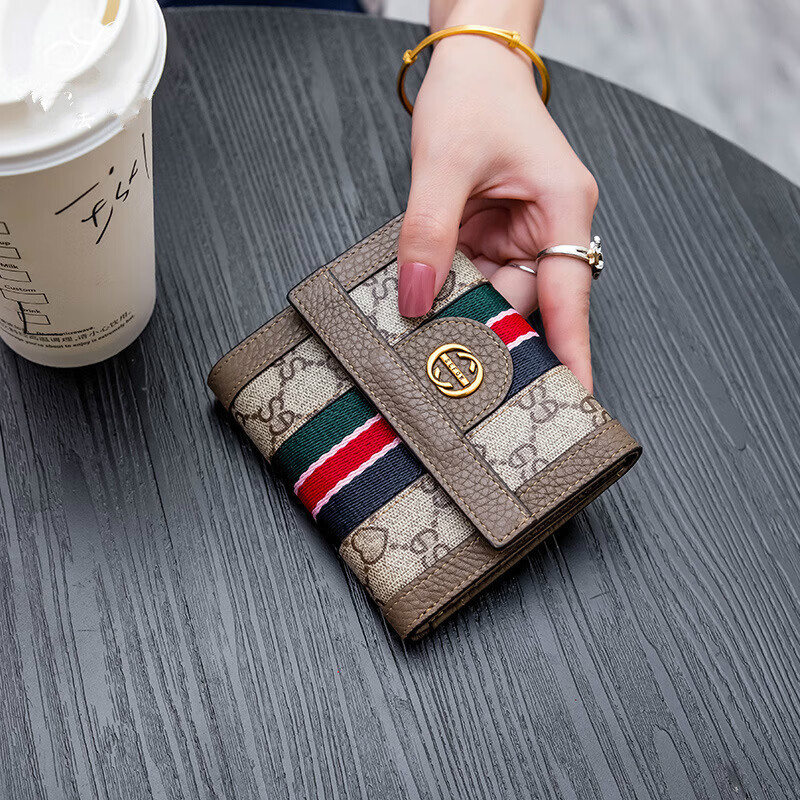 酷奇袋鼠(kuqidaishu)钱包女短款2023新款酷奇钱夹多卡位大容量七夕