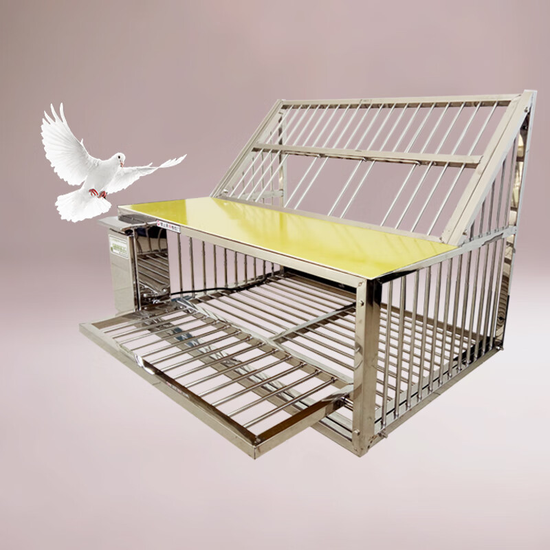 clcey精品不锈钢跳笼鸽子笼跳门赛鸽钢质定时放飞信鸽用品用具 特殊