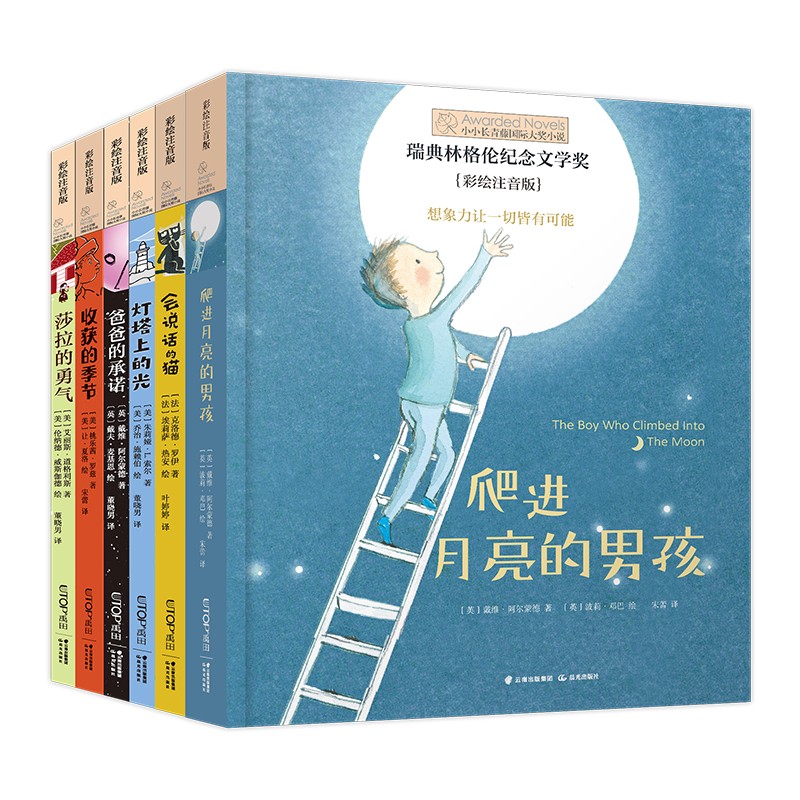 长青藤国际大奖小说系列：爬进月亮的男孩+会说话的猫+爸爸的承诺+灯塔上的光+收获的季节+莎拉的勇气