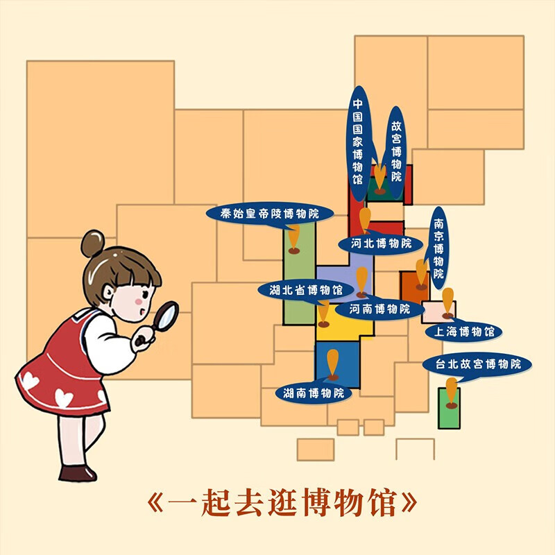 一起去逛博物馆 中华文明史文物国宝历史百科档案 故宫寻宝记桌游 敦煌 国家博物馆旅游打卡参考攻略 亲亲科学图书馆正版幼儿科普知识绘本 中秋节国庆节 一起去逛博物馆（共10册）