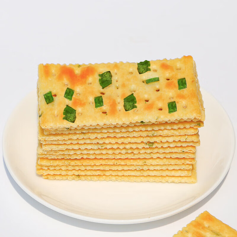 唛兆香葱苏打 葱香味梳打饼小零食小吃彩盒装 香葱苏打饼 440g