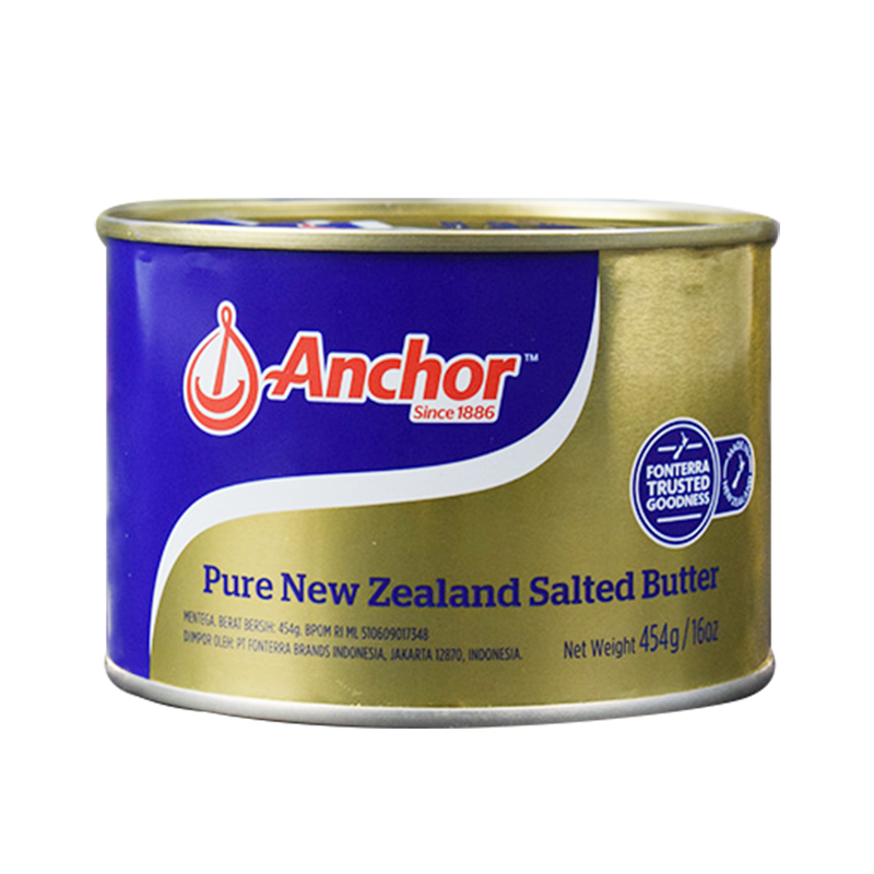 安佳Anchor常温淡味烘焙原料煎牛排面包黄油 454g/罐