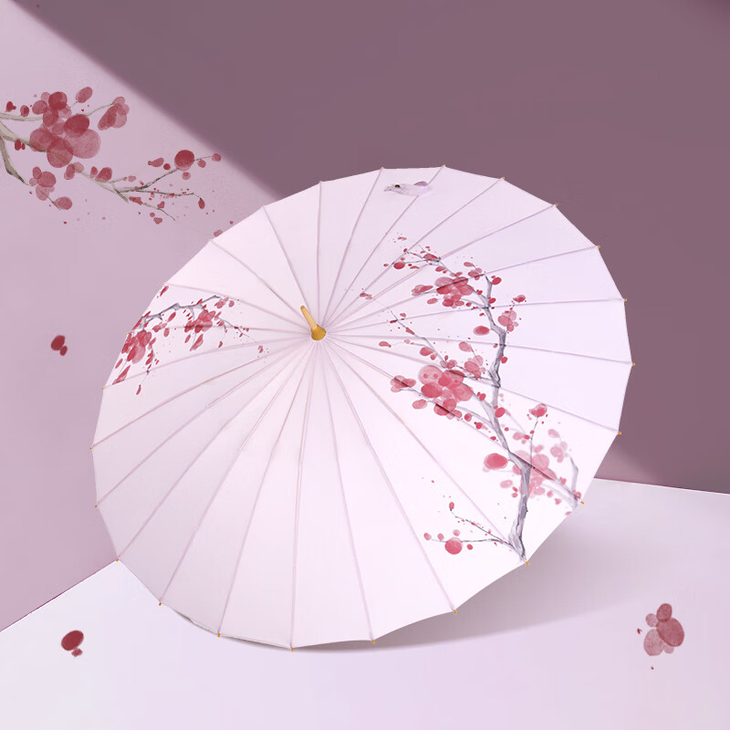 油纸伞古风复古长柄直杆雨伞女晴雨两用伞大号双人森系