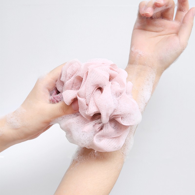 美丽雅 沐浴球浴花家用搓澡巾洗澡巾洗浴球 3只装