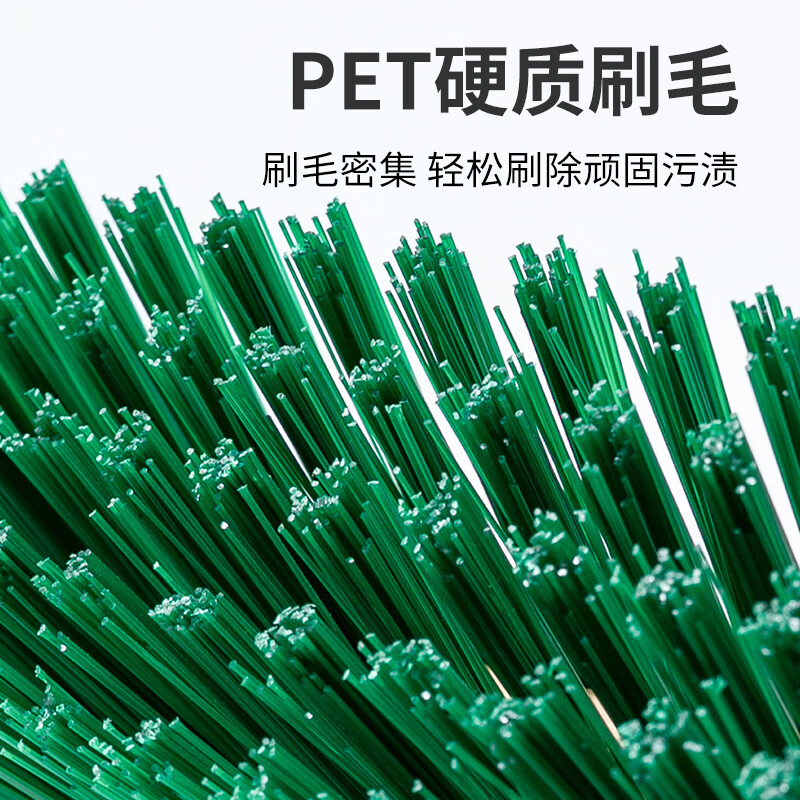 薇瑞格长柄实木地板刷硬毛洗地刷浴室卫生间清洁刷水泥地毯青苔推水刷子 【50CM】1.9米三节杆地刷