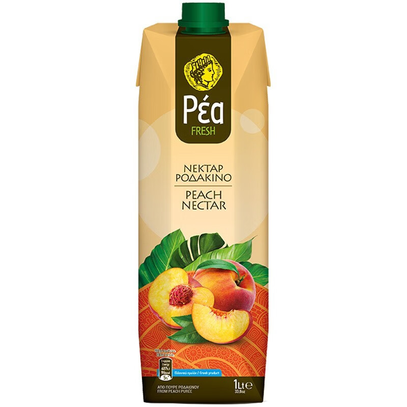 葩莉亚【临期促销】希腊原装进口桃子汁果蔬汁 饮品果汁饮料 1L大瓶装  桃汁1L*12盒（到2026/5/19）