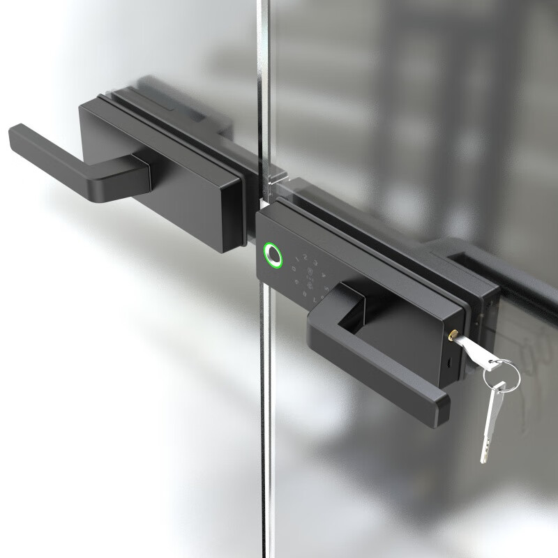 可狄(kedi)办公室无框双开玻璃门电子刷卡门禁锁高隔断门指纹锁