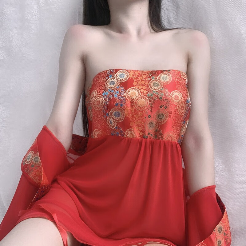 古典新娘装复古激情火辣复古吊带睡衣套装情人节战衣情趣夫妻免脱战袍