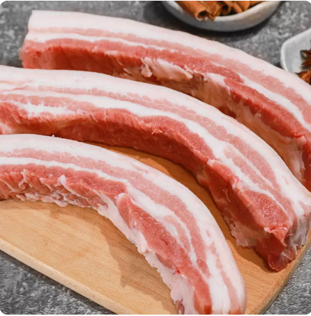 果亦橙五花肉新鲜东北笨猪肉土猪东北猪肉黑猪肉下五花冷冻 五花肉3斤