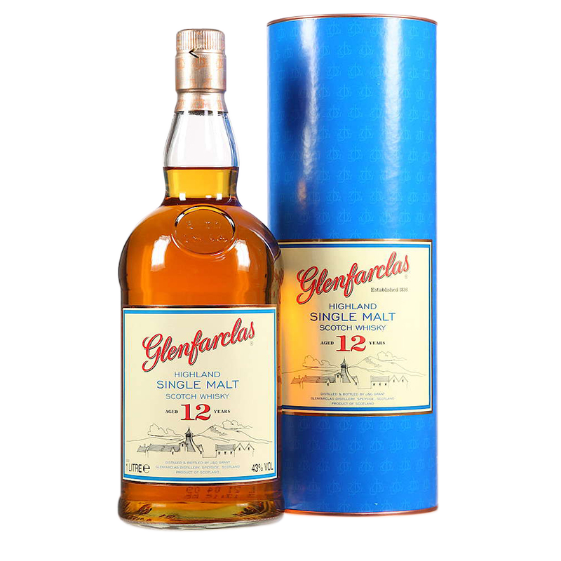 plus会员：格兰花格（Glenfarclas）12年 苏格兰 单一麦芽威士忌 1000ml 进口洋酒+凑单