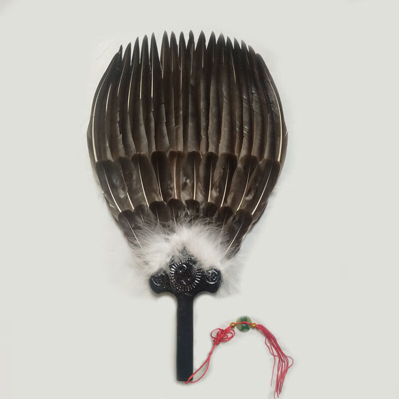 天颛诸葛亮羽扇老三国 鹅毛扇孔明扇诸葛亮羽毛扇子三层羽扇工艺扇礼