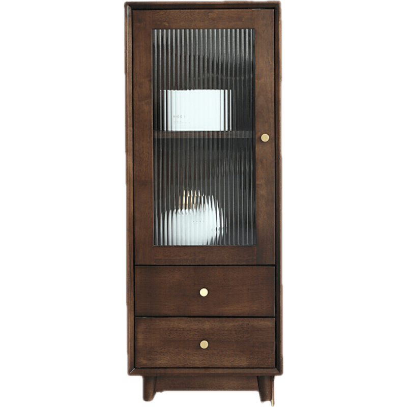 艺柳园边柜餐边柜实木酒架边柜小柜子实木书柜书橱家用装饰柜餐厅角柜储物柜 高边柜