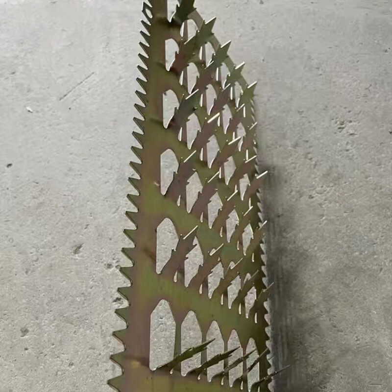 爬刺 小区物业落水燃气管道刺 防攀爬倒刺 平板刺 镀锌平刺10cm*50cm