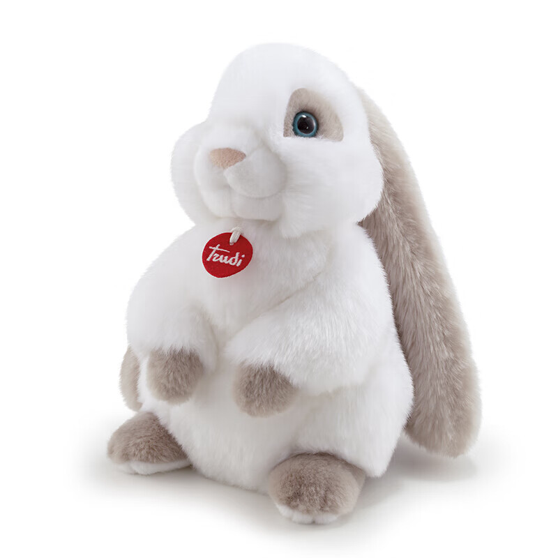 意大利TRUDI 白月光兔子毛绒玩具小白兔公仔可爱兔兔玩偶娃娃生日礼物情人节礼物送女友27cm