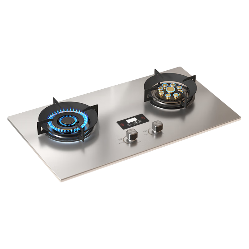 樱花雪【免费安装】燃气灶天然气 煤气灶双灶液化气台式嵌入式家用双眼灶 5.2kw大火力一级能效猛火灶具 【鸳鸯定时款】双边定时+加厚不锈钢 熄火保护 液化气