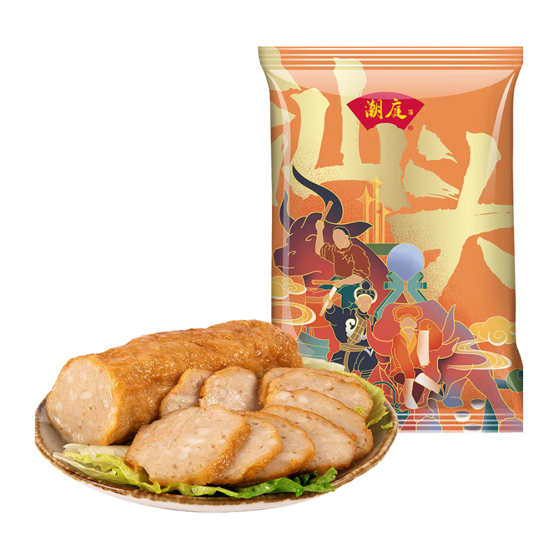 潮庭【85元任选4件】正宗潮汕火锅食材 空气炸锅烧烤麻辣烫关东煮 【腐皮下饭】潮汕卷章250g