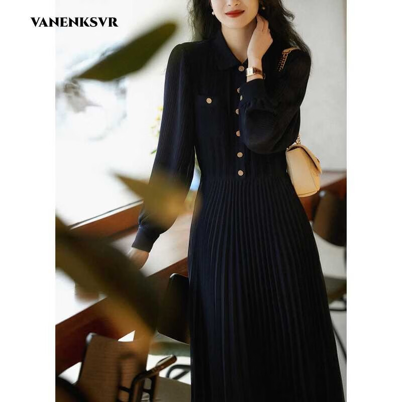 梵恩萨(vanenksvr)轻奢品牌 早春优选女装 轻熟优雅 翻领压褶 气质