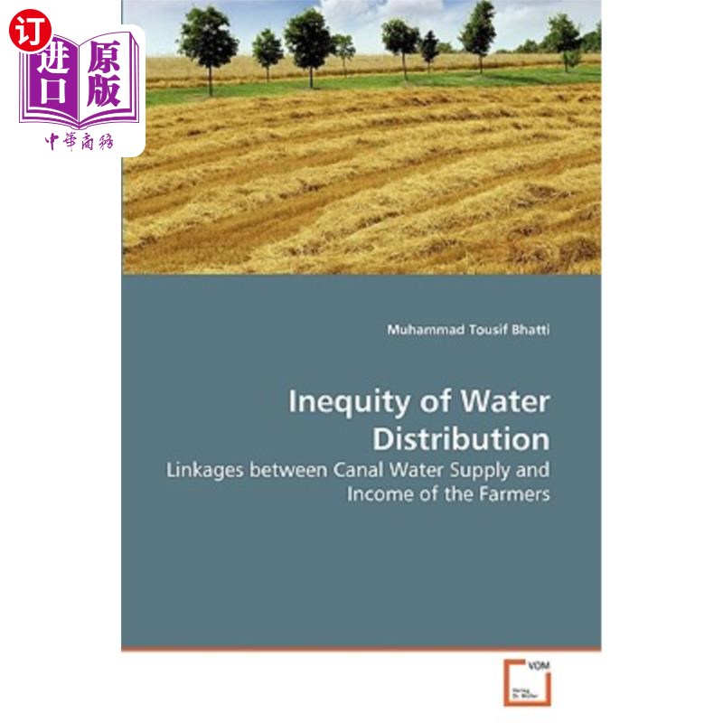 海外直订inequity of water distribution 水分配不均