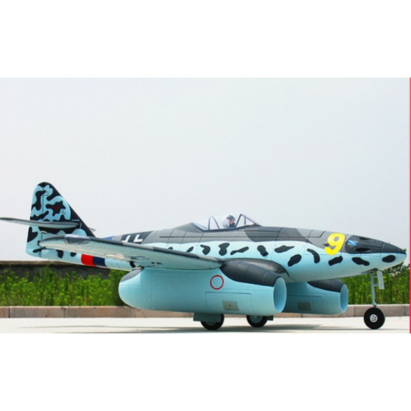 好沐音(haomuyin)双涵道电动飞机70mm梅塞施密特me262二战像真机玩具