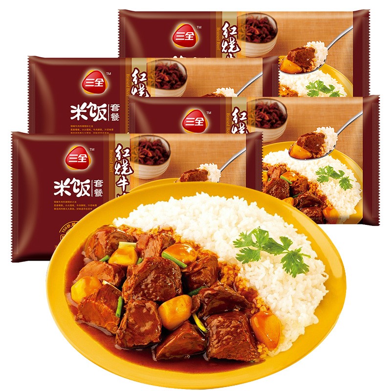 三全 微波加热米饭 一碗饭自热米饭套餐 懒人便携速食