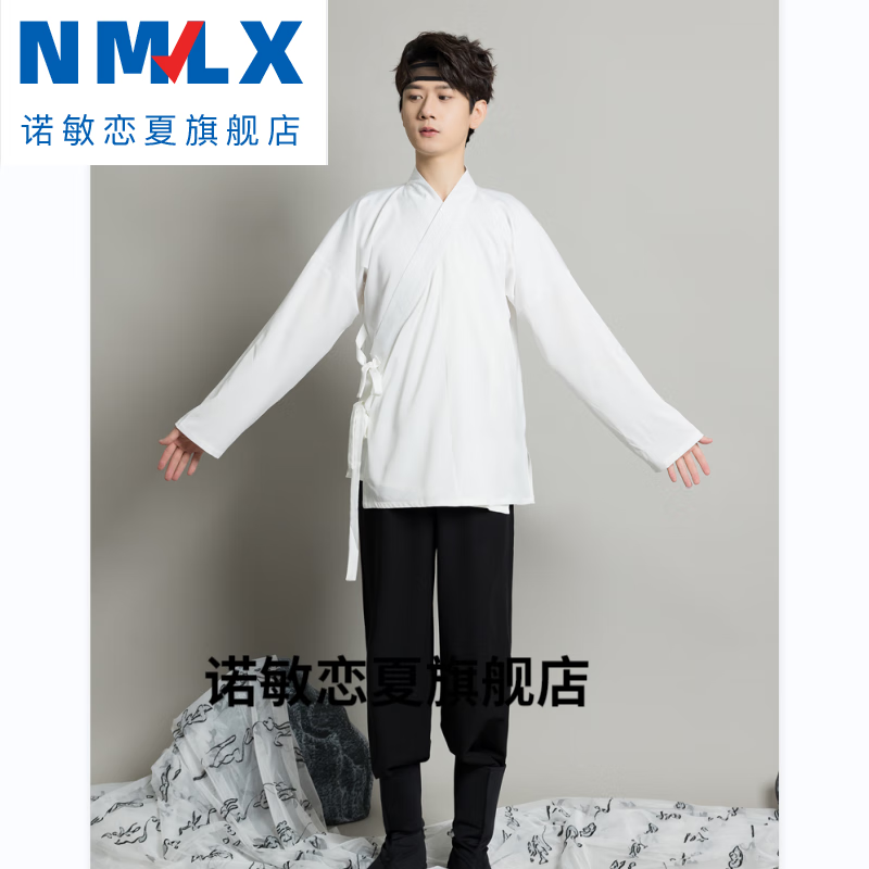 刘潮布唐制宋制圆领袍汉服男古装交领中衣套装青少年帅气武侠风日常