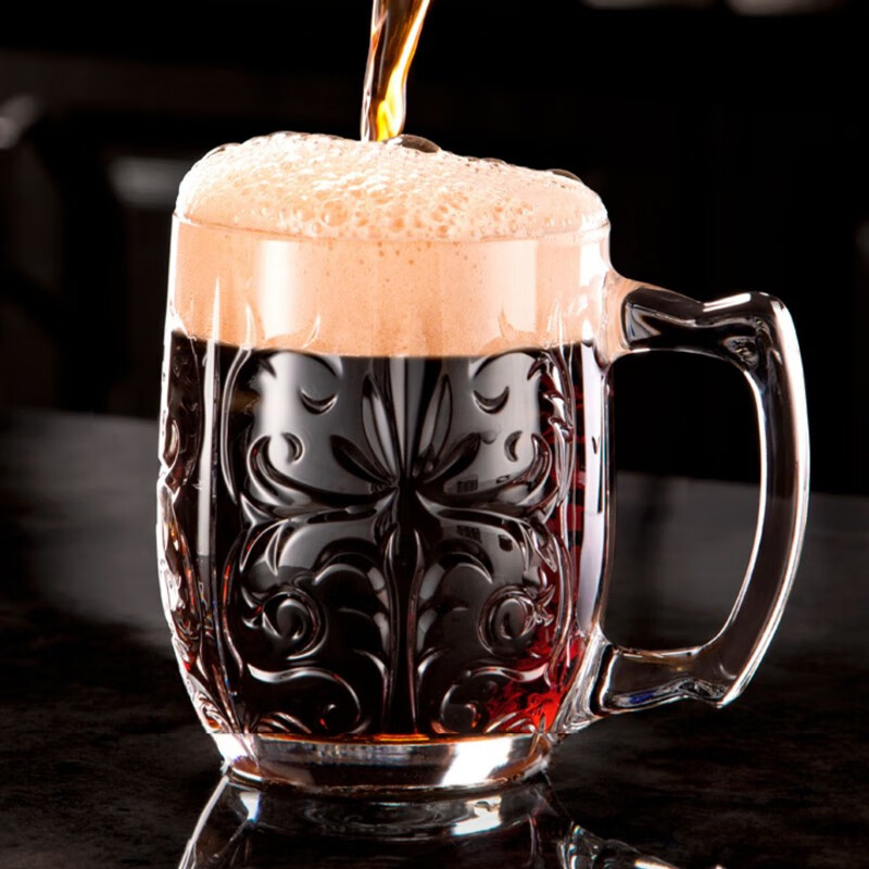 rcr意大利进口水晶玻璃马克杯mojitio莫吉托饮料杯有柄扎啤杯430ml