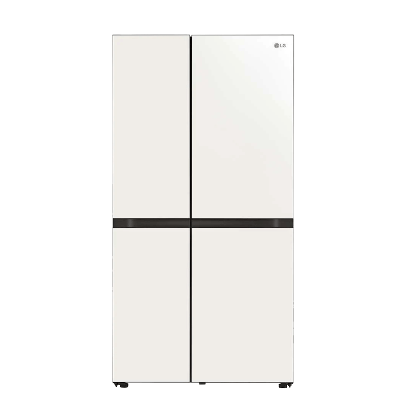LG冰箱透视窗门中门643升大容量家用智能 敲一敲风冷无霜线性变频 旋转制冰盒 银色S640S76B 对开门