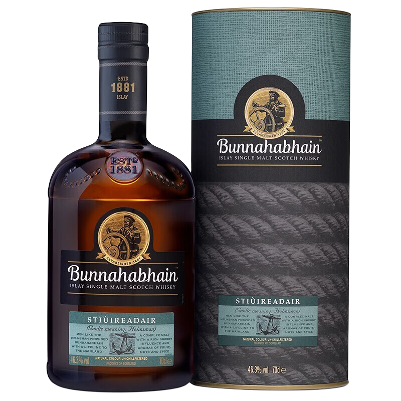 布纳哈本（Bunnahabhain）海洋之舵单一麦芽苏格兰威士忌 700ml 艾雷岛-布纳哈本海洋之舵200ml