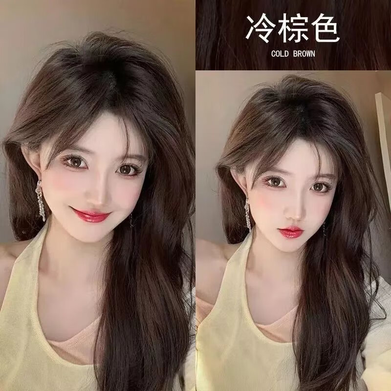 首品蜜糖橘棕色染发剂2024流行色显白发色自己在家染发膏男女不伤发