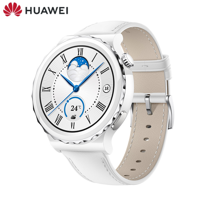 华为(huawei) 华为手表gt3 pro女款陶瓷版运动智能电话微信手表女士